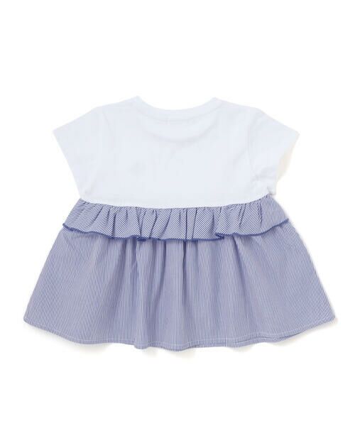 BeBe Petits Pois Vert / ベベ プチ ポワ ヴェール その他トップス | 【店舗限定】ストライプ切り替えトップス＋ショートパンツセットアップ(95〜150cm) | 詳細17