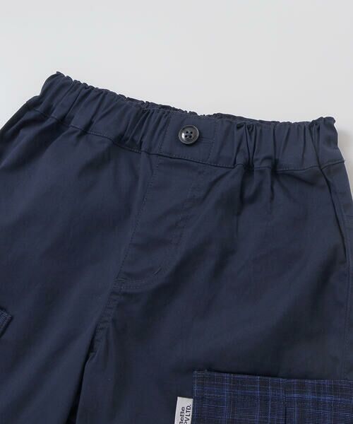 BeBe Petits Pois Vert / ベベ プチ ポワ ヴェール その他トップス | 【店舗限定】チェック切り替えトップス＋ショートパンツセットアップ(95〜150cm) | 詳細11