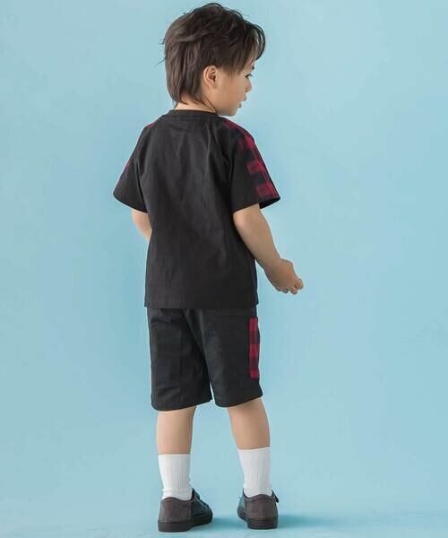 BeBe Petits Pois Vert / ベベ プチ ポワ ヴェール その他トップス | 【店舗限定】チェック切り替えトップス＋ショートパンツセットアップ(95〜150cm) | 詳細16