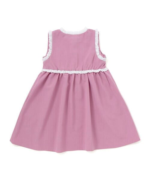 BeBe Petits Pois Vert / ベベ プチ ポワ ヴェール ミニ丈・ひざ丈ワンピース | 【店舗限定】レースフレアジャンパースカート(95〜150cm) | 詳細3