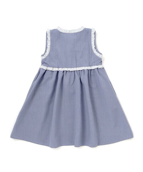BeBe Petits Pois Vert / ベベ プチ ポワ ヴェール ミニ丈・ひざ丈ワンピース | 【店舗限定】レースフレアジャンパースカート(95〜150cm) | 詳細15