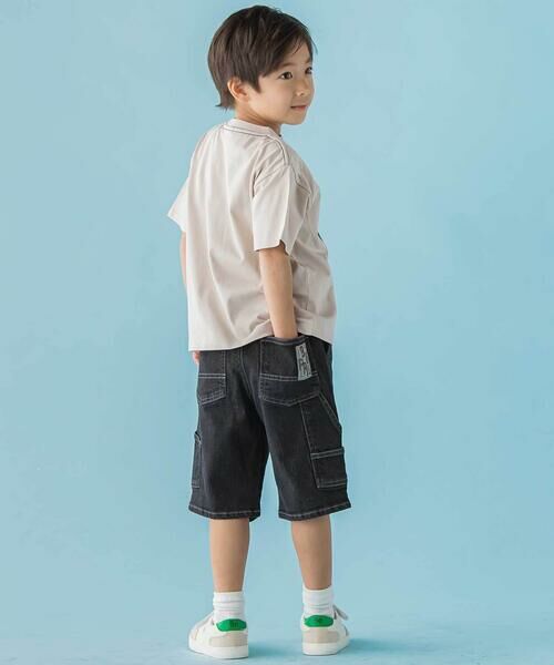 BeBe Petits Pois Vert / ベベ プチ ポワ ヴェール ショート・ハーフ・半端丈パンツ | 【店舗限定】ストレッチデニムショートパンツ(95〜160cm) | 詳細3
