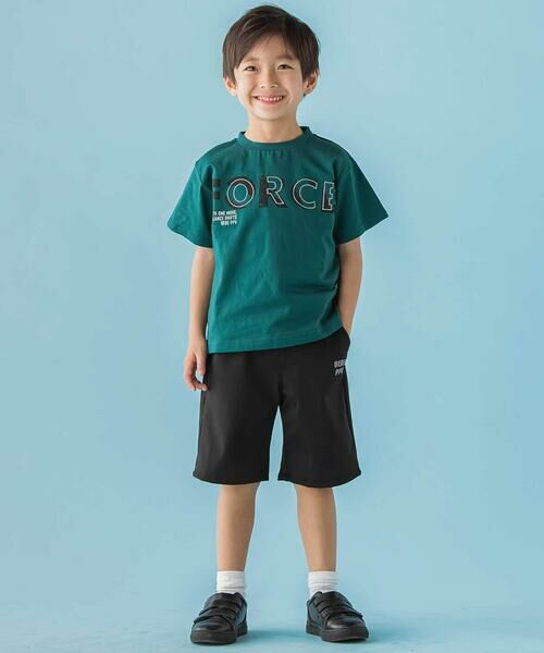 BeBe Petits Pois Vert / ベベ プチ ポワ ヴェール ショート・ハーフ・半端丈パンツ | 【店舗限定】バック三角ポイント切替ショートパンツ(95〜150cm) | 詳細2