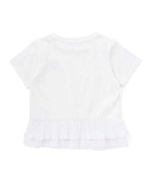 BeBe Petits Pois Vert / ベベ プチ ポワ ヴェール Tシャツ | 【店舗限定】切り替え天竺フリル半袖Tシャツ(95〜160cm) | 詳細5