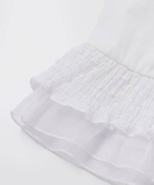 BeBe Petits Pois Vert / ベベ プチ ポワ ヴェール Tシャツ | 【店舗限定】切り替え天竺フリル半袖Tシャツ(95〜160cm) | 詳細7