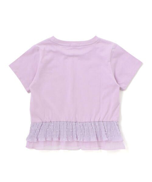 BeBe Petits Pois Vert / ベベ プチ ポワ ヴェール Tシャツ | 【店舗限定】切り替え天竺フリル半袖Tシャツ(95〜160cm) | 詳細8
