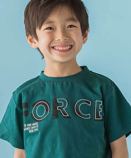 BeBe Petits Pois Vert / ベベ プチ ポワ ヴェール Tシャツ | 【店舗限定】FORCEグラフィック天竺半袖Tシャツ(95〜150cm) | 詳細13