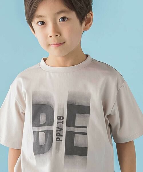 BeBe Petits Pois Vert / ベベ プチ ポワ ヴェール Tシャツ | 【店舗限定】グラデーションロゴ天竺半袖Tシャツ(95〜160cm) | 詳細14