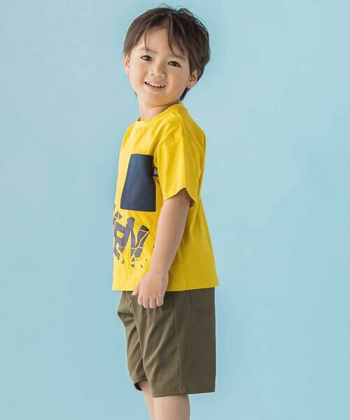BeBe Petits Pois Vert / ベベ プチ ポワ ヴェール Tシャツ | 【店舗限定】ブロークンプリントポケット天竺半袖Tシャツ(95〜150cm) | 詳細2