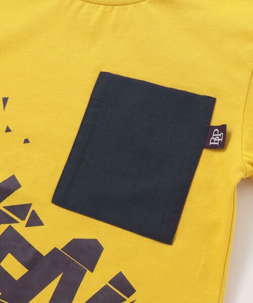 BeBe Petits Pois Vert / ベベ プチ ポワ ヴェール Tシャツ | 【店舗限定】ブロークンプリントポケット天竺半袖Tシャツ(95〜150cm) | 詳細7