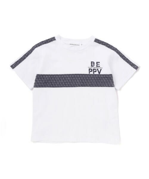 BeBe Petits Pois Vert / ベベ プチ ポワ ヴェール Tシャツ | 【店舗限定】立体ライン天竺半袖Tシャツ(95〜150cm) | 詳細3