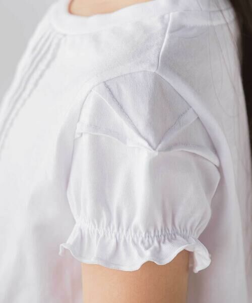 BeBe Petits Pois Vert / ベベ プチ ポワ ヴェール Tシャツ | 【店舗限定】レースタックフレア天竺半袖Tシャツ(95〜150cm) | 詳細4