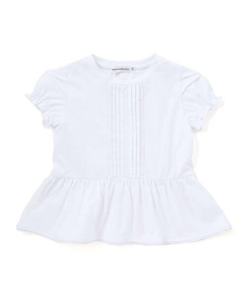 BeBe Petits Pois Vert / ベベ プチ ポワ ヴェール Tシャツ | 【店舗限定】レースタックフレア天竺半袖Tシャツ(95〜150cm) | 詳細6