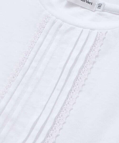 BeBe Petits Pois Vert / ベベ プチ ポワ ヴェール Tシャツ | 【店舗限定】レースタックフレア天竺半袖Tシャツ(95〜150cm) | 詳細9