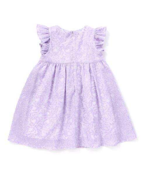 BeBe Petits Pois Vert / ベベ プチ ポワ ヴェール ミニ丈・ひざ丈ワンピース | 刺しゅうワンピース(95~150cm) | 詳細2