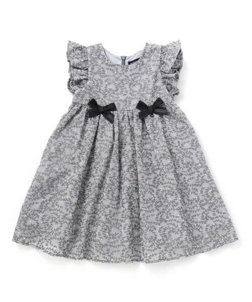 BeBe Petits Pois Vert / ベベ プチ ポワ ヴェール ミニ丈・ひざ丈ワンピース | 刺しゅうワンピース(95~150cm) | 詳細9