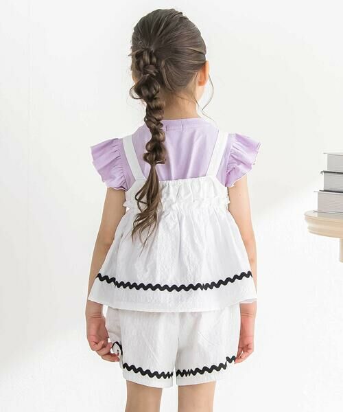 BeBe Petits Pois Vert / ベベ プチ ポワ ヴェール その他トップス | ナミテープ チュニック＆パンツセット(95~150cm) | 詳細3
