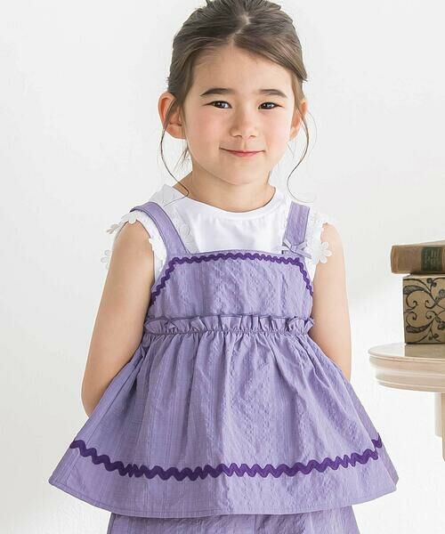 BeBe Petits Pois Vert / ベベ プチ ポワ ヴェール その他トップス | ナミテープ チュニック＆パンツセット(95~150cm) | 詳細8