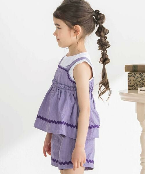 BeBe Petits Pois Vert / ベベ プチ ポワ ヴェール その他トップス | ナミテープ チュニック＆パンツセット(95~150cm) | 詳細9