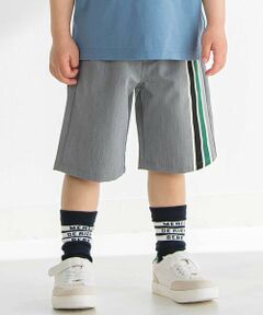 BeBe Petits Pois Vert / ベベ プチ ポワ ヴェール ショート・ハーフ・半端丈パンツ | ラインテープ入りショートパンツ(95~160cm)
