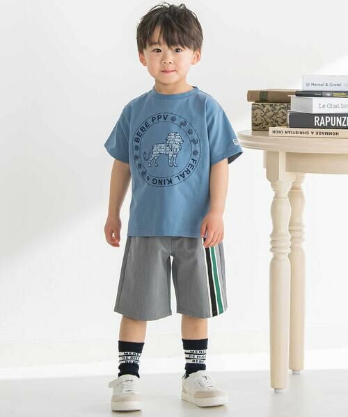 BeBe Petits Pois Vert / ベベ プチ ポワ ヴェール ショート・ハーフ・半端丈パンツ | ラインテープ入りショートパンツ(95~160cm) | 詳細5