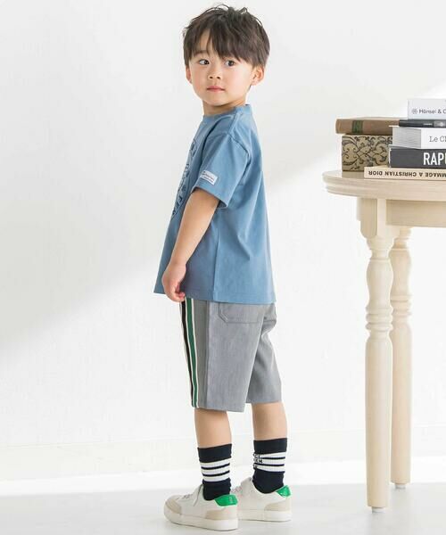 BeBe Petits Pois Vert / ベベ プチ ポワ ヴェール ショート・ハーフ・半端丈パンツ | ラインテープ入りショートパンツ(95~160cm) | 詳細7