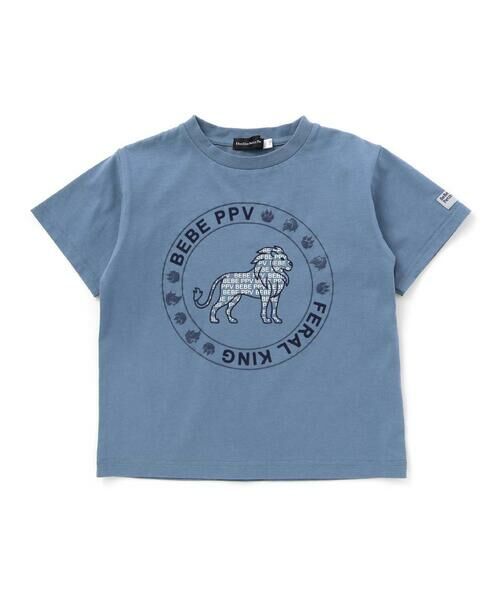 BeBe Petits Pois Vert / ベベ プチ ポワ ヴェール Tシャツ | サークルロゴ ライオンプリントTシャツ(95~160cm) | 詳細4