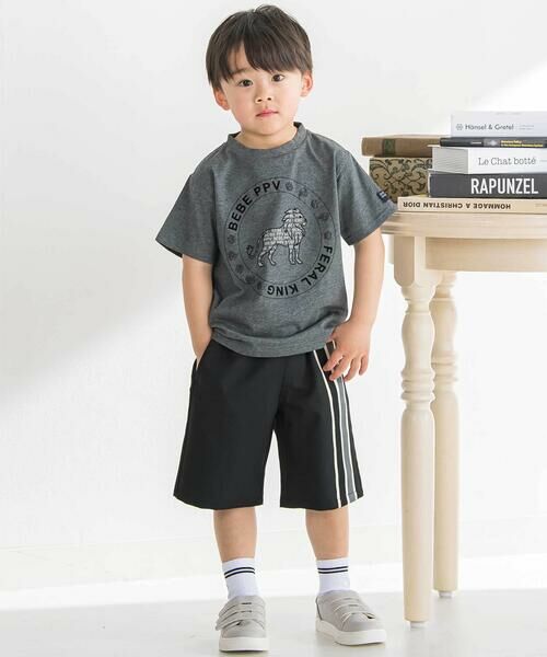 BeBe Petits Pois Vert / ベベ プチ ポワ ヴェール Tシャツ | サークルロゴ ライオンプリントTシャツ(95~160cm) | 詳細6
