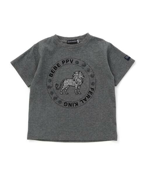 BeBe Petits Pois Vert / ベベ プチ ポワ ヴェール Tシャツ | サークルロゴ ライオンプリントTシャツ(95~160cm) | 詳細8