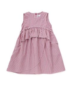 BeBe Petits Pois Vert / ベベ プチ ポワ ヴェール ミニ丈・ひざ丈ワンピース | 【店舗限定】ストライプアシンメトリーワンピース(95〜160cm)