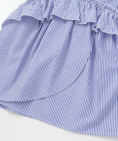 BeBe Petits Pois Vert / ベベ プチ ポワ ヴェール ミニ丈・ひざ丈ワンピース | 【店舗限定】ストライプアシンメトリーワンピース(95〜160cm) | 詳細14