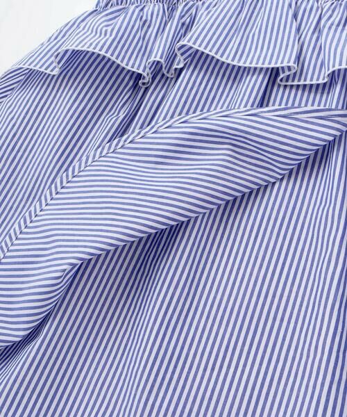 BeBe Petits Pois Vert / ベベ プチ ポワ ヴェール ミニ丈・ひざ丈ワンピース | 【店舗限定】ストライプアシンメトリーワンピース(95〜160cm) | 詳細15