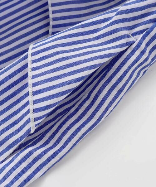 BeBe Petits Pois Vert / ベベ プチ ポワ ヴェール ミニ丈・ひざ丈ワンピース | 【店舗限定】ストライプアシンメトリーワンピース(95〜160cm) | 詳細16