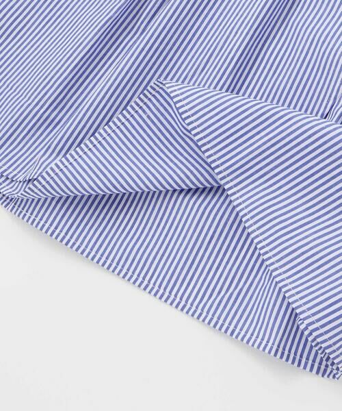 BeBe Petits Pois Vert / ベベ プチ ポワ ヴェール ミニ丈・ひざ丈ワンピース | 【店舗限定】ストライプアシンメトリーワンピース(95〜160cm) | 詳細17