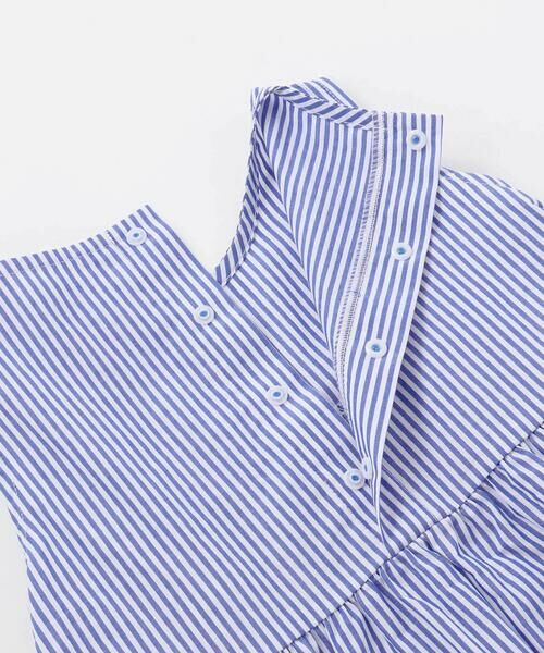 BeBe Petits Pois Vert / ベベ プチ ポワ ヴェール ミニ丈・ひざ丈ワンピース | 【店舗限定】ストライプアシンメトリーワンピース(95〜160cm) | 詳細18