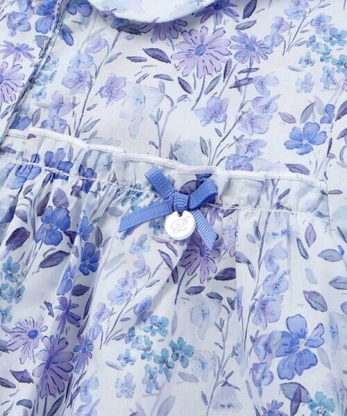 BeBe Petits Pois Vert / ベベ プチ ポワ ヴェール ミニ丈・ひざ丈ワンピース | 【店舗限定】フラワープリント半袖ギャザーワンピース(95〜150cm) | 詳細11