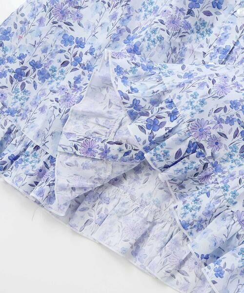 BeBe Petits Pois Vert / ベベ プチ ポワ ヴェール ミニ丈・ひざ丈ワンピース | 【店舗限定】フラワープリント半袖ギャザーワンピース(95〜150cm) | 詳細15