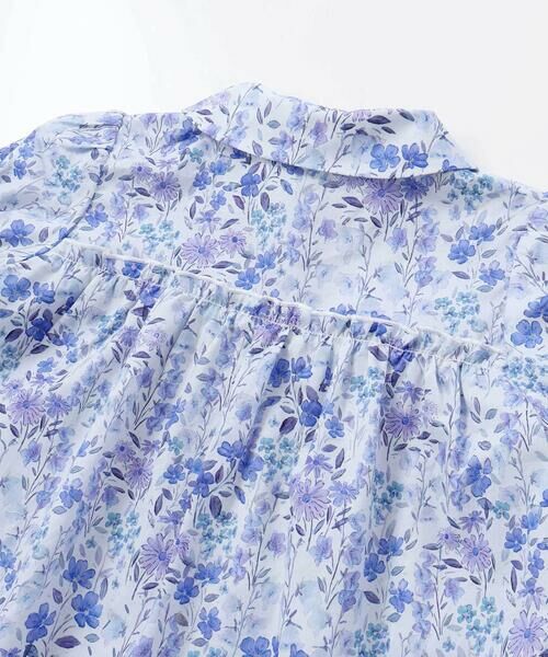 BeBe Petits Pois Vert / ベベ プチ ポワ ヴェール ミニ丈・ひざ丈ワンピース | 【店舗限定】フラワープリント半袖ギャザーワンピース(95〜150cm) | 詳細16