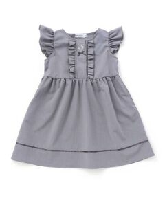 BeBe Petits Pois Vert / ベベ プチ ポワ ヴェール ミニ丈・ひざ丈ワンピース | 【店舗限定】フリルスリーブワンピース(95~150cm)