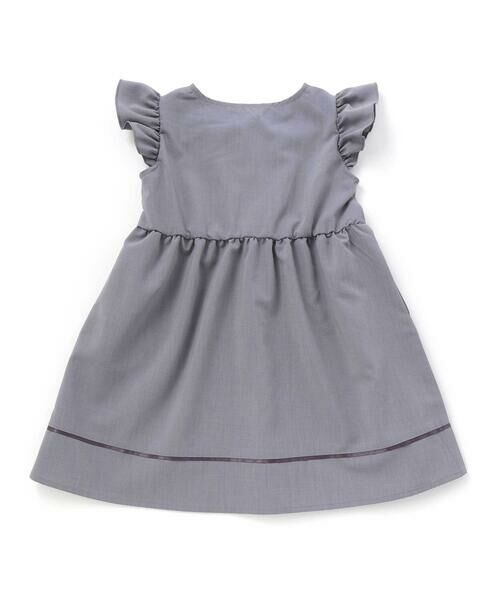 BeBe Petits Pois Vert / ベベ プチ ポワ ヴェール ミニ丈・ひざ丈ワンピース | 【店舗限定】フリルスリーブワンピース(95~150cm) | 詳細7