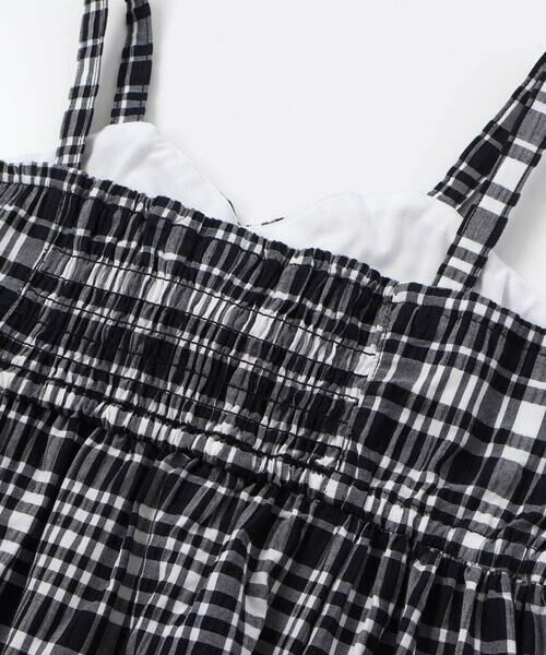 BeBe Petits Pois Vert / ベベ プチ ポワ ヴェール ミニ丈・ひざ丈ワンピース | 【店舗限定】チェックリボンワンピース(95~150cm) | 詳細6