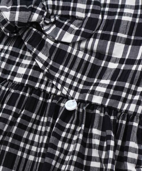 BeBe Petits Pois Vert / ベベ プチ ポワ ヴェール ミニ丈・ひざ丈ワンピース | 【店舗限定】チェックリボンワンピース(95~150cm) | 詳細3