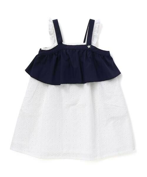 BeBe Petits Pois Vert / ベベ プチ ポワ ヴェール ミニ丈・ひざ丈ワンピース | 【店舗限定】レースワンピース＋ビスチェセット(95~160cm) | 詳細5