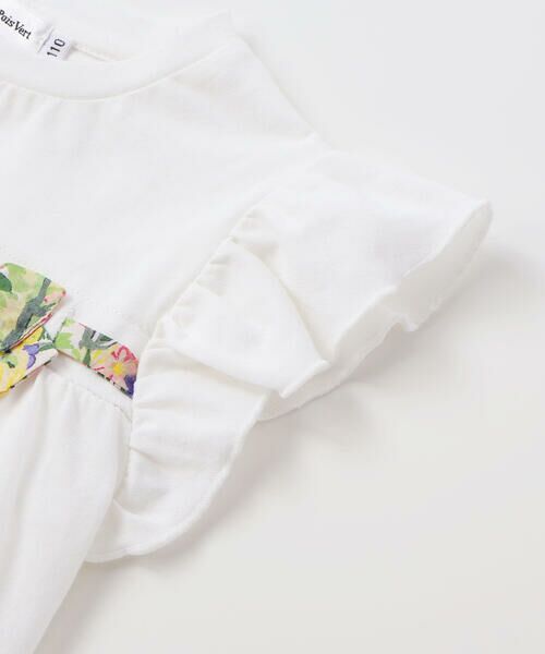 BeBe Petits Pois Vert / ベベ プチ ポワ ヴェール その他トップス | 【店舗限定】フラワーリボンフリルトップス＆ショートパンツセット(95〜150cm) | 詳細16