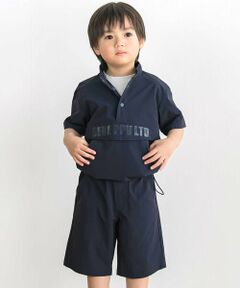 BeBe Petits Pois Vert / ベベ プチ ポワ ヴェール その他トップス | 【店舗限定】タフタアノラックデザイントップス＆ハーフパンツ セット(95〜150cm)