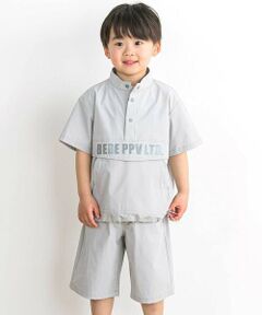 BeBe Petits Pois Vert / ベベ プチ ポワ ヴェール その他トップス | 【店舗限定】タフタアノラックデザイントップス＆ハーフパンツ セット(95〜150cm)