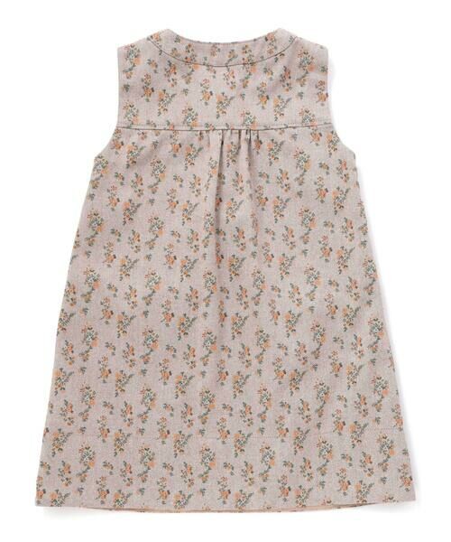 BeBe Petits Pois Vert / ベベ プチ ポワ ヴェール ミニ丈・ひざ丈ワンピース | 【店舗限定】フラワープリント ノースリーブワンピース(95〜150cm) | 詳細1