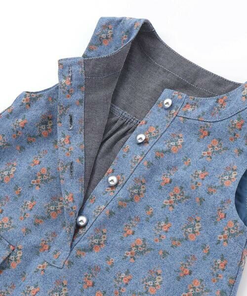 BeBe Petits Pois Vert / ベベ プチ ポワ ヴェール ミニ丈・ひざ丈ワンピース | 【店舗限定】フラワープリント ノースリーブワンピース(95〜150cm) | 詳細11