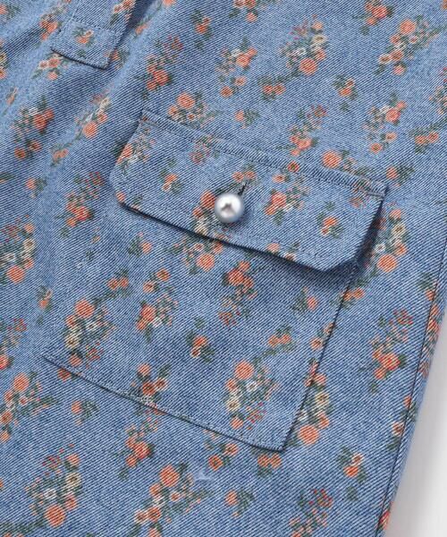 BeBe Petits Pois Vert / ベベ プチ ポワ ヴェール ミニ丈・ひざ丈ワンピース | 【店舗限定】フラワープリント ノースリーブワンピース(95〜150cm) | 詳細13