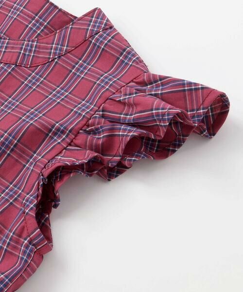 BeBe Petits Pois Vert / ベベ プチ ポワ ヴェール ミニ丈・ひざ丈ワンピース | 【店舗限定】【お揃い】クラシカルチェック柄フリルワンピース(95〜150cm) | 詳細12